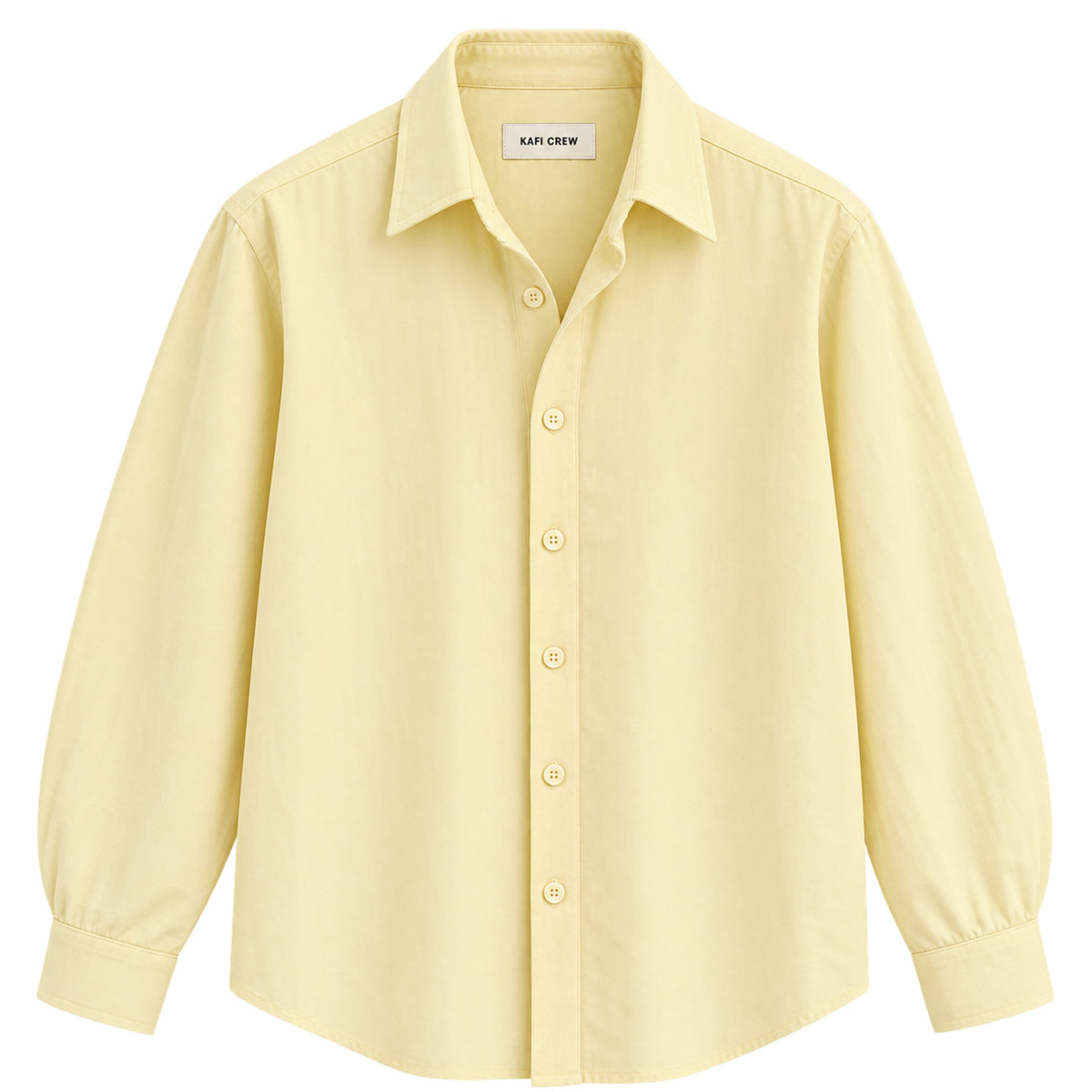 Butter Yellow Poplin Shirt
